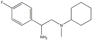 N-[2-amino-2-(4-fluorophenyl)ethyl]-N-cyclohexyl-N-methylamine 结构式