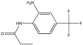 N-[2-amino-4-(trifluoromethyl)phenyl]propanamide 结构式