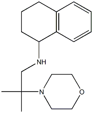 N-[2-methyl-2-(morpholin-4-yl)propyl]-1,2,3,4-tetrahydronaphthalen-1-amine 结构式