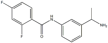 N-[3-(1-aminoethyl)phenyl]-2,4-difluorobenzamide 结构式