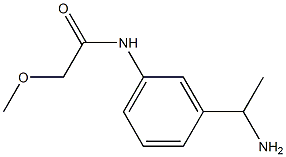 N-[3-(1-aminoethyl)phenyl]-2-methoxyacetamide 结构式