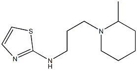 N-[3-(2-methylpiperidin-1-yl)propyl]-1,3-thiazol-2-amine 结构式