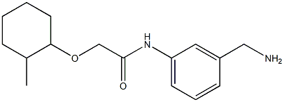 N-[3-(aminomethyl)phenyl]-2-[(2-methylcyclohexyl)oxy]acetamide 结构式