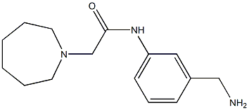 N-[3-(aminomethyl)phenyl]-2-azepan-1-ylacetamide 结构式