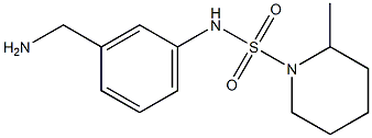 N-[3-(aminomethyl)phenyl]-2-methylpiperidine-1-sulfonamide 结构式