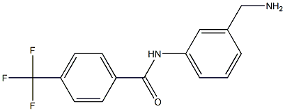 N-[3-(aminomethyl)phenyl]-4-(trifluoromethyl)benzamide 结构式