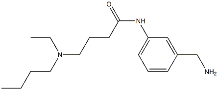 N-[3-(aminomethyl)phenyl]-4-[butyl(ethyl)amino]butanamide 结构式