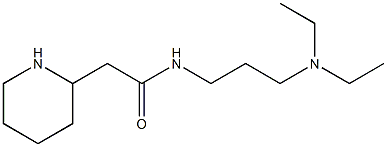 N-[3-(diethylamino)propyl]-2-(piperidin-2-yl)acetamide 结构式