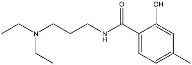 N-[3-(diethylamino)propyl]-2-hydroxy-4-methylbenzamide 结构式