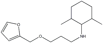 N-[3-(furan-2-ylmethoxy)propyl]-2,6-dimethylcyclohexan-1-amine 结构式