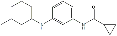 N-[3-(heptan-4-ylamino)phenyl]cyclopropanecarboxamide 结构式