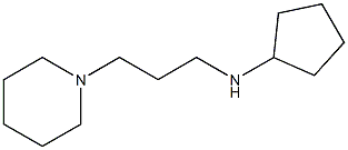 N-[3-(piperidin-1-yl)propyl]cyclopentanamine 结构式