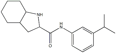 N-[3-(propan-2-yl)phenyl]-octahydro-1H-indole-2-carboxamide 结构式