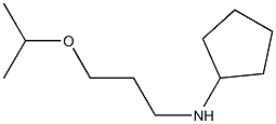 N-[3-(propan-2-yloxy)propyl]cyclopentanamine 结构式