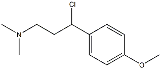 N-[3-chloro-3-(4-methoxyphenyl)propyl]-N,N-dimethylamine 结构式