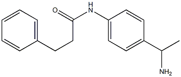 N-[4-(1-aminoethyl)phenyl]-3-phenylpropanamide 结构式