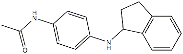 N-[4-(2,3-dihydro-1H-inden-1-ylamino)phenyl]acetamide 结构式