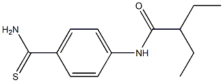 N-[4-(aminocarbonothioyl)phenyl]-2-ethylbutanamide 结构式