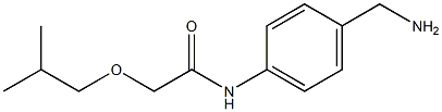 N-[4-(aminomethyl)phenyl]-2-(2-methylpropoxy)acetamide 结构式