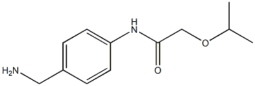 N-[4-(aminomethyl)phenyl]-2-(propan-2-yloxy)acetamide 结构式