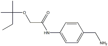 N-[4-(aminomethyl)phenyl]-2-[(2-methylbutan-2-yl)oxy]acetamide 结构式