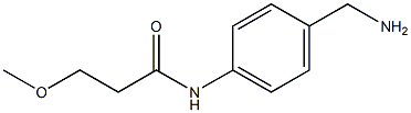 N-[4-(aminomethyl)phenyl]-3-methoxypropanamide 结构式