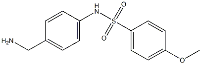 N-[4-(aminomethyl)phenyl]-4-methoxybenzene-1-sulfonamide 结构式