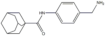 N-[4-(aminomethyl)phenyl]adamantane-1-carboxamide 结构式