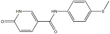 N-[4-(methylsulfanyl)phenyl]-6-oxo-1,6-dihydropyridine-3-carboxamide 结构式