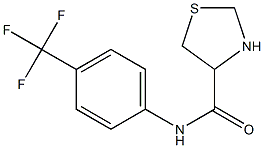 N-[4-(trifluoromethyl)phenyl]-1,3-thiazolidine-4-carboxamide 结构式