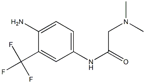 N-[4-amino-3-(trifluoromethyl)phenyl]-2-(dimethylamino)acetamide 结构式
