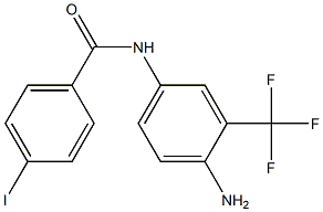 N-[4-amino-3-(trifluoromethyl)phenyl]-4-iodobenzamide 结构式
