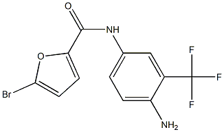 N-[4-amino-3-(trifluoromethyl)phenyl]-5-bromo-2-furamide 结构式