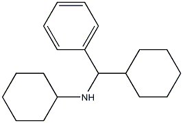 N-[cyclohexyl(phenyl)methyl]cyclohexanamine 结构式