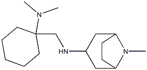 N-{[1-(dimethylamino)cyclohexyl]methyl}-8-methyl-8-azabicyclo[3.2.1]octan-3-amine 结构式