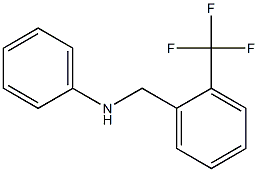 N-{[2-(trifluoromethyl)phenyl]methyl}aniline 结构式