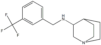 N-{[3-(trifluoromethyl)phenyl]methyl}-1-azabicyclo[2.2.2]octan-3-amine 结构式