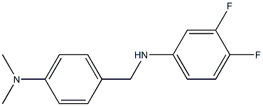 N-{[4-(dimethylamino)phenyl]methyl}-3,4-difluoroaniline 结构式