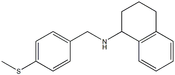 N-{[4-(methylsulfanyl)phenyl]methyl}-1,2,3,4-tetrahydronaphthalen-1-amine 结构式