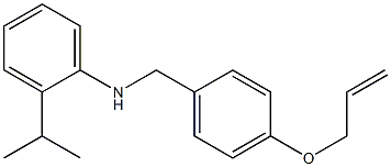 N-{[4-(prop-2-en-1-yloxy)phenyl]methyl}-2-(propan-2-yl)aniline 结构式