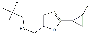 N-{[5-(2-methylcyclopropyl)-2-furyl]methyl}-N-(2,2,2-trifluoroethyl)amine 结构式