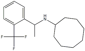 N-{1-[2-(trifluoromethyl)phenyl]ethyl}cyclooctanamine 结构式