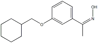 N-{1-[3-(cyclohexylmethoxy)phenyl]ethylidene}hydroxylamine 结构式