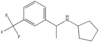 N-{1-[3-(trifluoromethyl)phenyl]ethyl}cyclopentanamine 结构式