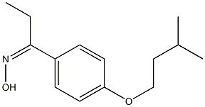 N-{1-[4-(3-methylbutoxy)phenyl]propylidene}hydroxylamine 结构式