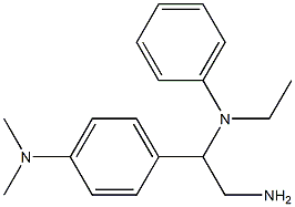 N-{2-amino-1-[4-(dimethylamino)phenyl]ethyl}-N-ethyl-N-phenylamine 结构式