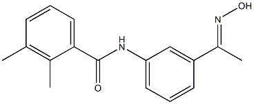 N-{3-[(1E)-N-hydroxyethanimidoyl]phenyl}-2,3-dimethylbenzamide 结构式