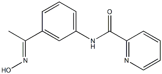 N-{3-[(1E)-N-hydroxyethanimidoyl]phenyl}pyridine-2-carboxamide 结构式