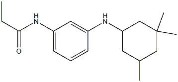 N-{3-[(3,3,5-trimethylcyclohexyl)amino]phenyl}propanamide 结构式