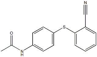 N-{4-[(2-cyanophenyl)sulfanyl]phenyl}acetamide 结构式